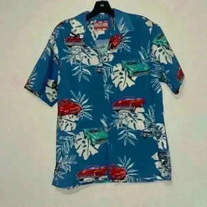 RJC Vintage Hawaiian Button Down Shirt Size L